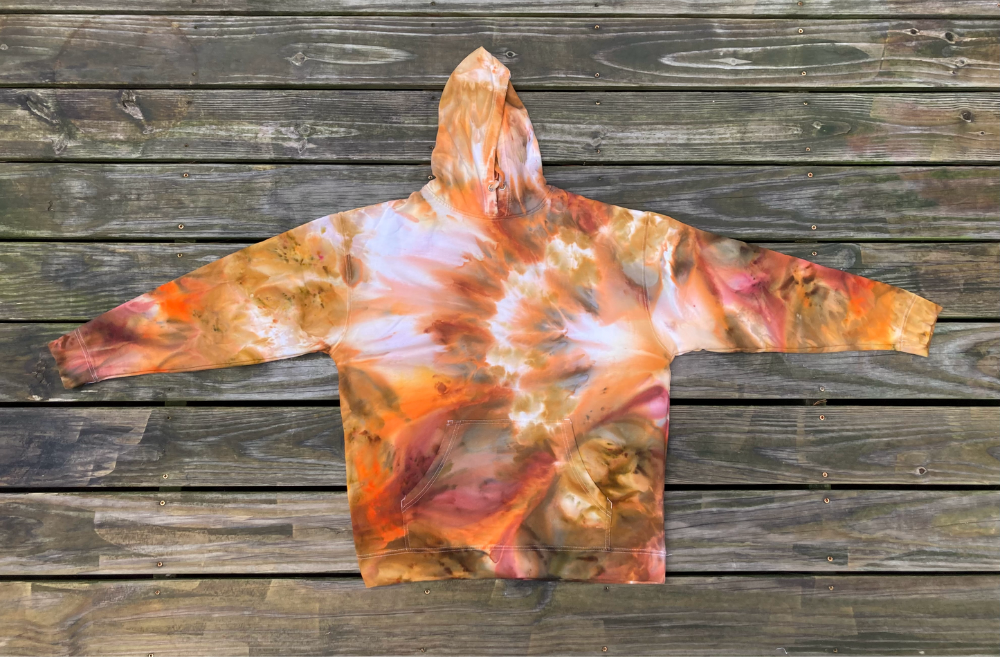 Fall & Ice Twists Tie Dye Hoodie