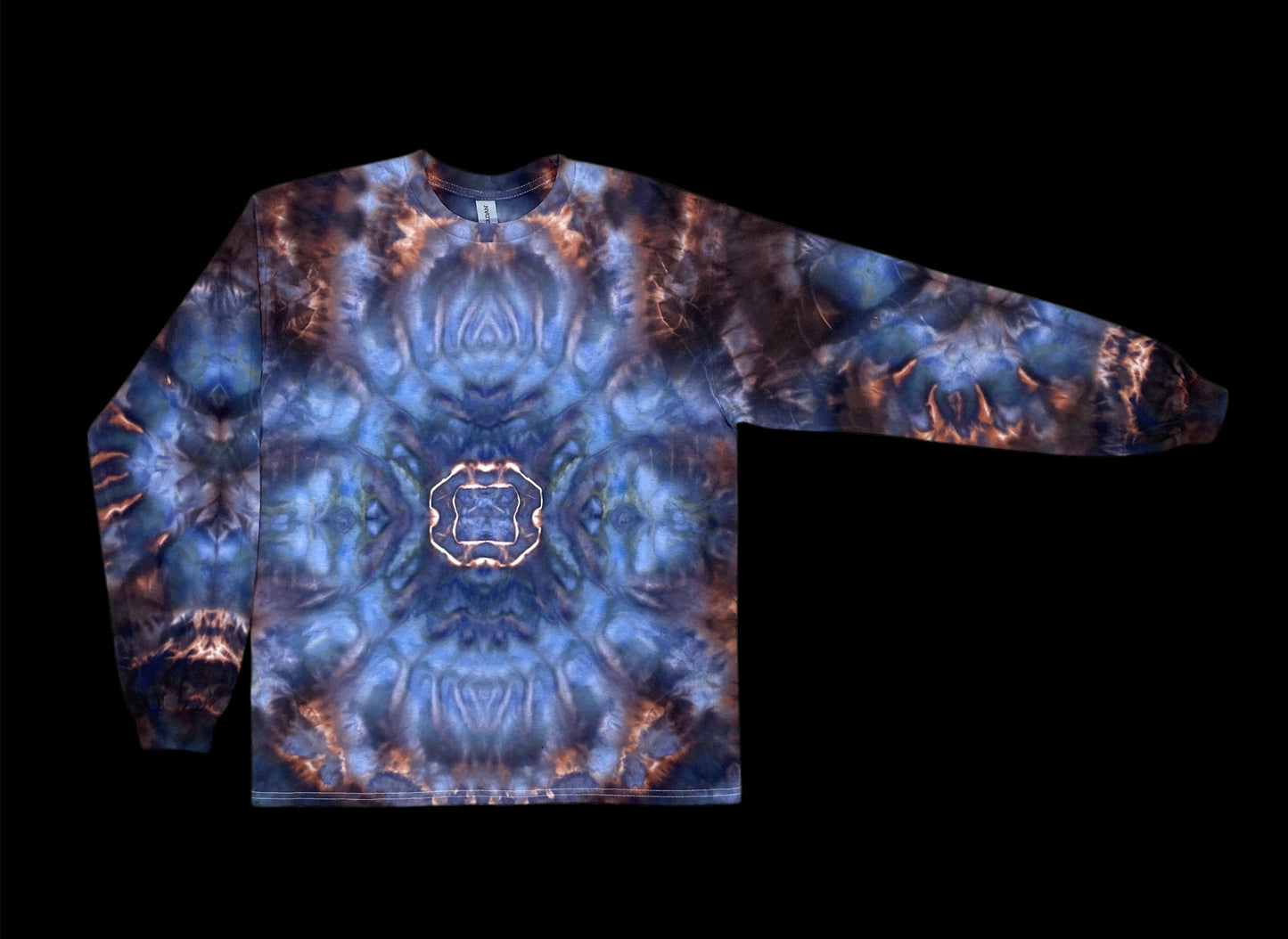 Abstract Spacial Bloom Tie Dye Long Sleeve Shirt