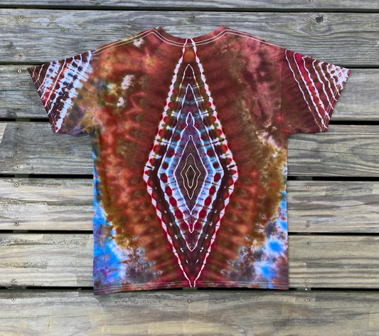 Mushroom & Diamonds Tie Dye