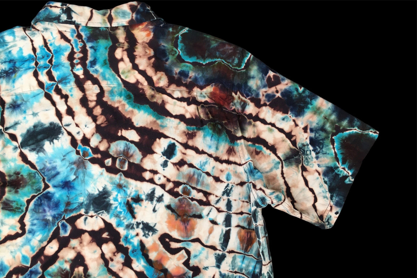 Reverse Ice Dyed Geode Button up