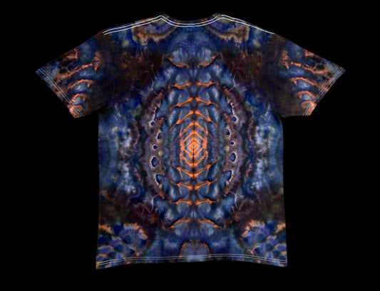 Spacial Bloom Abstract Ice Tie Dye T-Shirt
