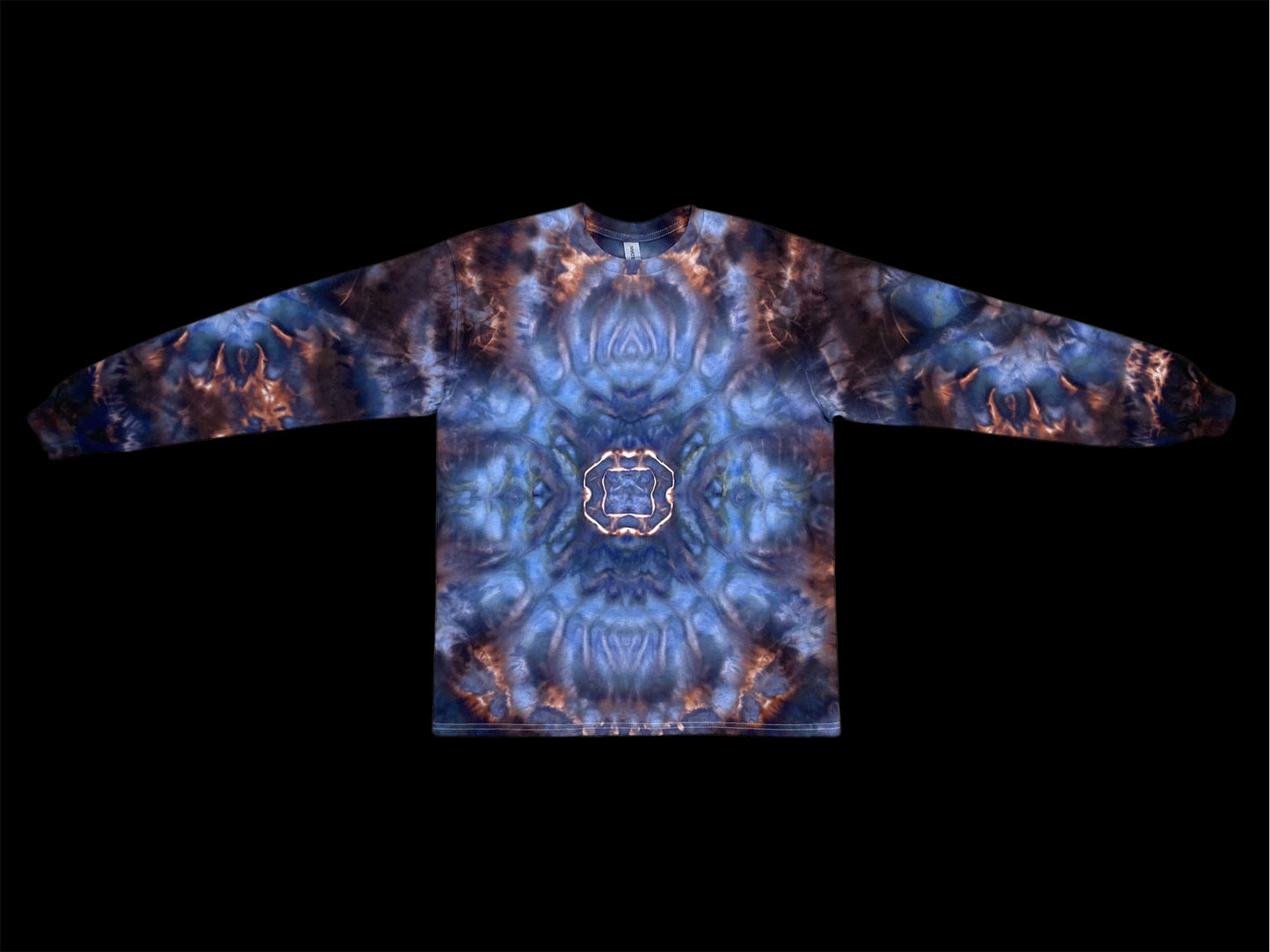 Abstract Spacial Bloom Tie Dye Long Sleeve Shirt