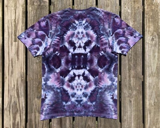 Spacial Bloom Abstract Ice Tie Dye T Shirt