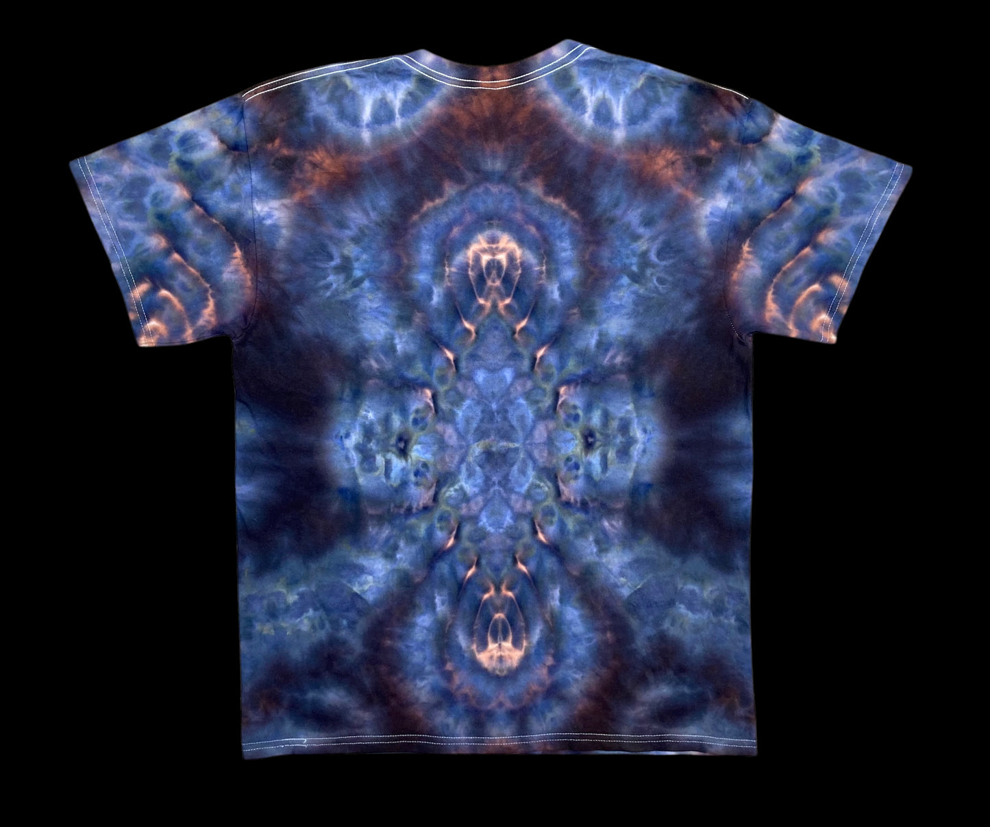 Spacial Bloom Abstract Ice Tie Dye T-Shirt