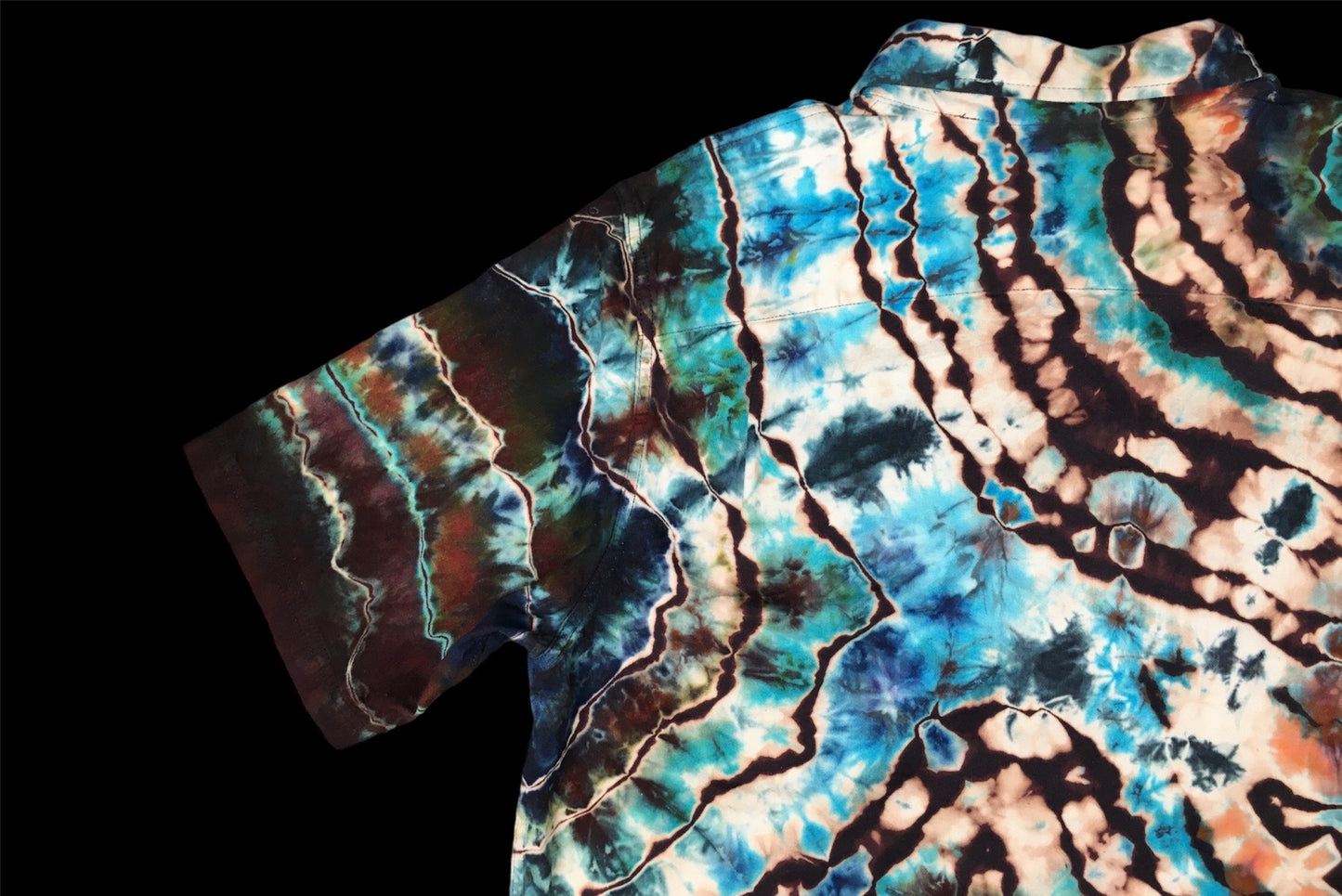 Reverse Ice Dyed Geode Button up