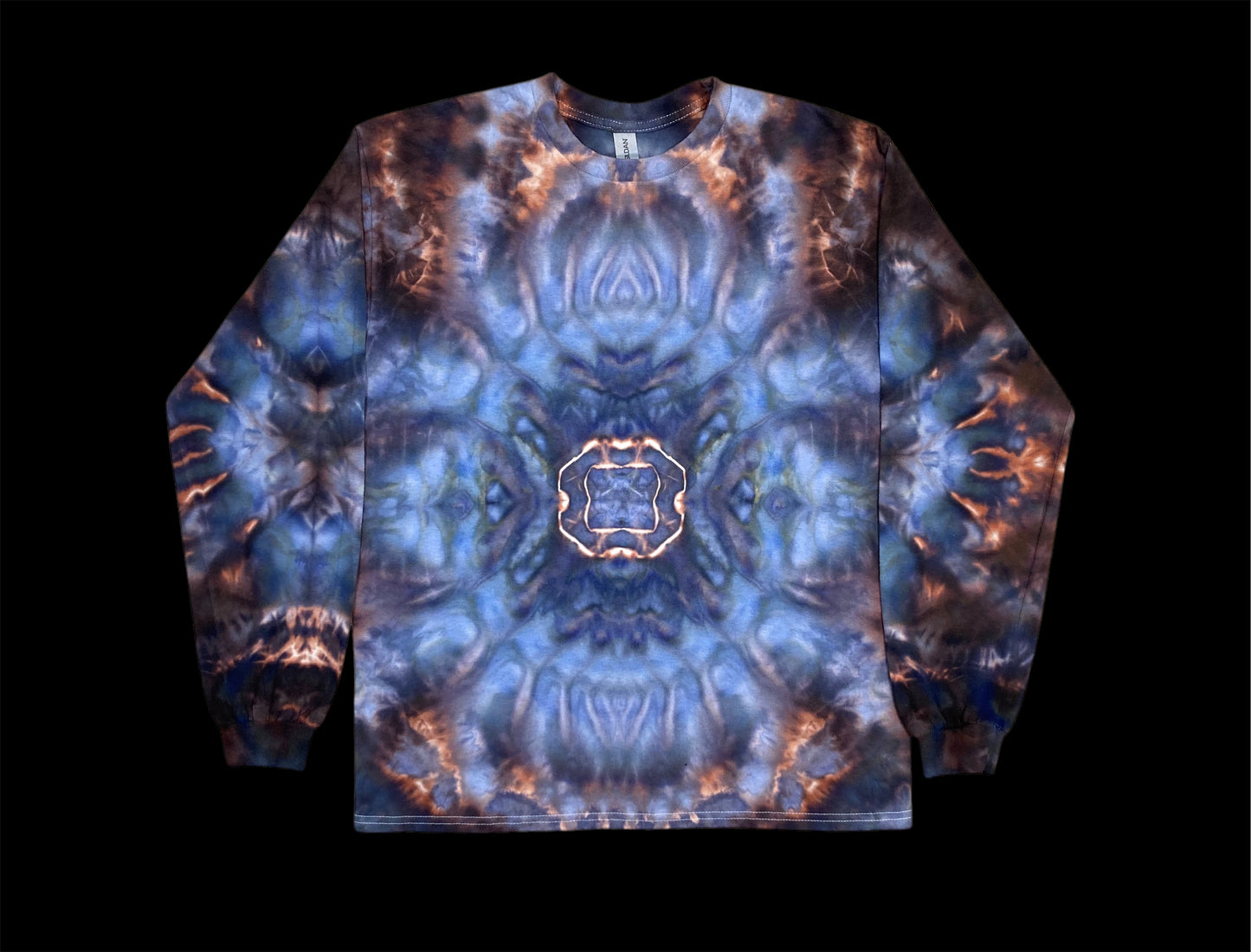 Abstract Spacial Bloom Tie Dye Long Sleeve Shirt