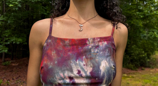 City Sunset Ice Tie Dye Maxi Side Split Dress - Medium