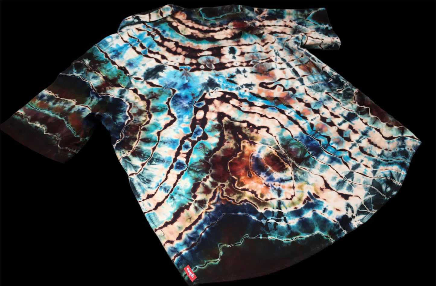 Reverse Ice Dyed Geode Button up