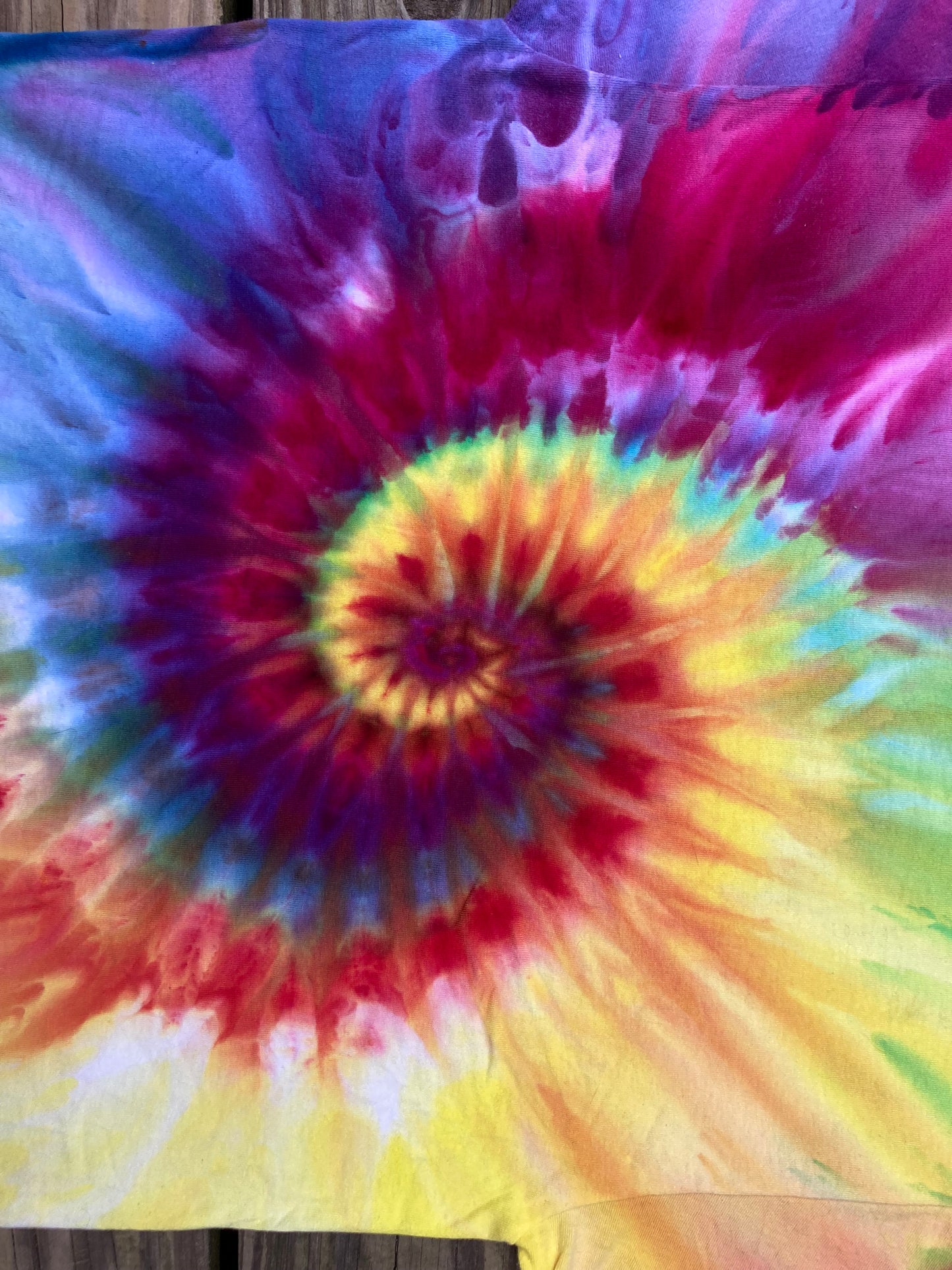 Gravity Spiral Ice Dyed Tie Dyed T Shirt