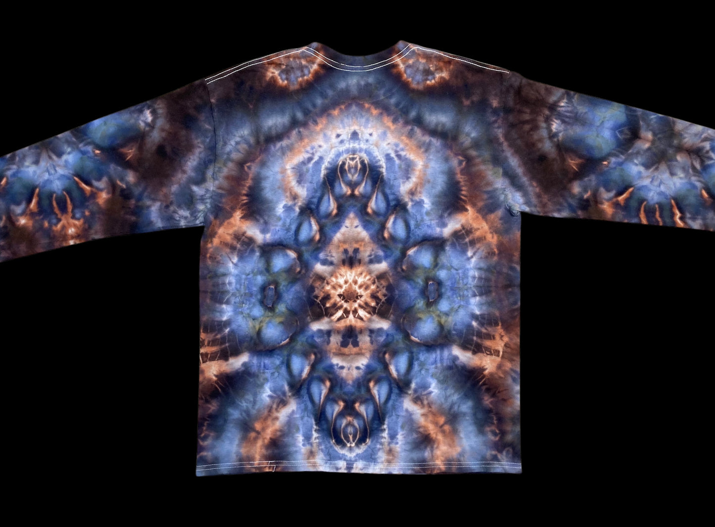 Abstract Spacial Bloom Tie Dye Long Sleeve Shirt