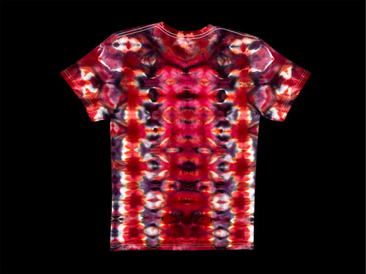 Glitched Red Ice Tie Dye T Shirt