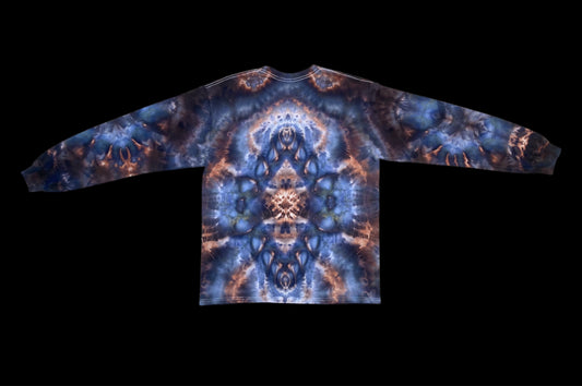 Abstract Spacial Bloom Tie Dye Long Sleeve Shirt