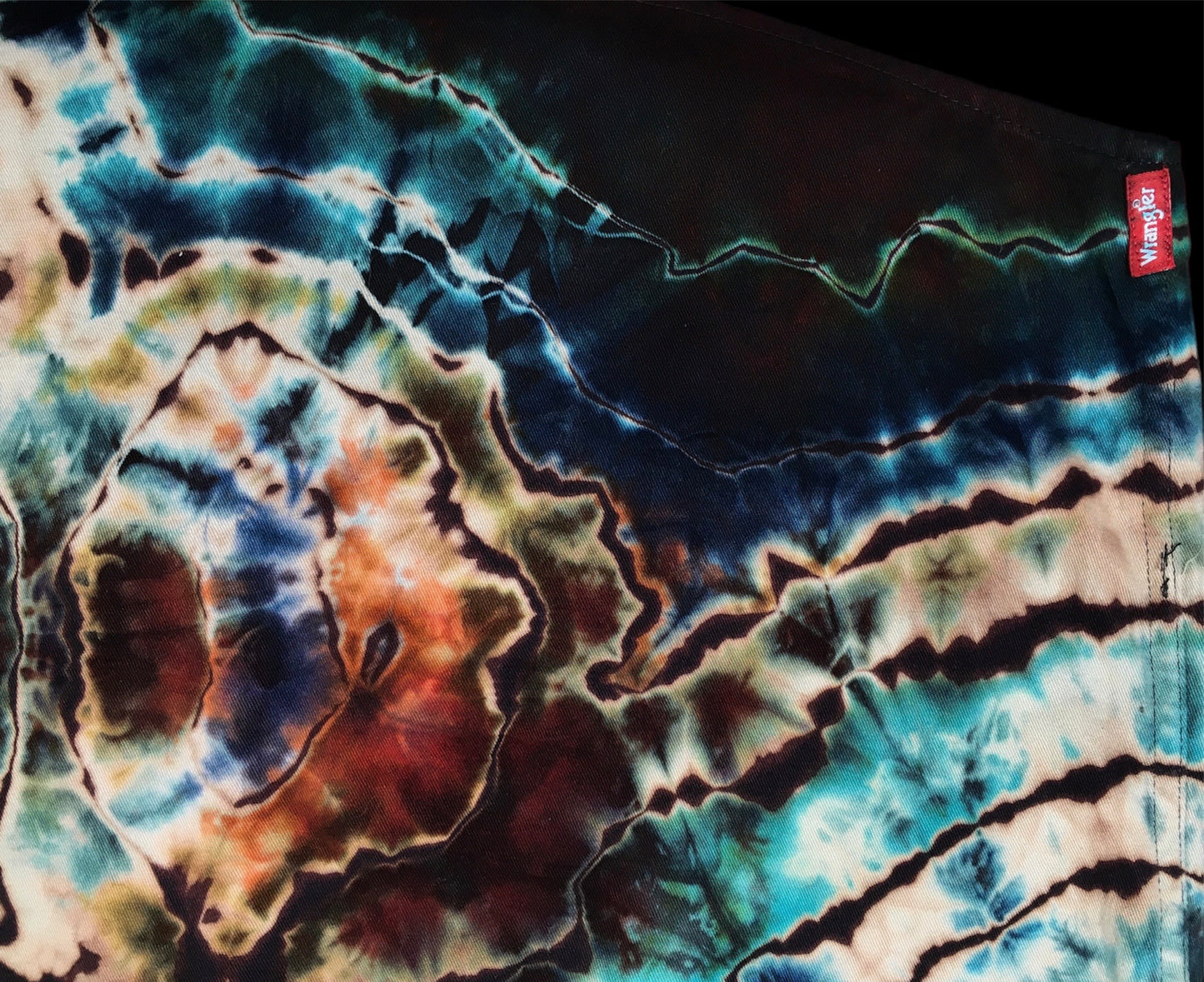 Reverse Ice Dyed Geode Button up