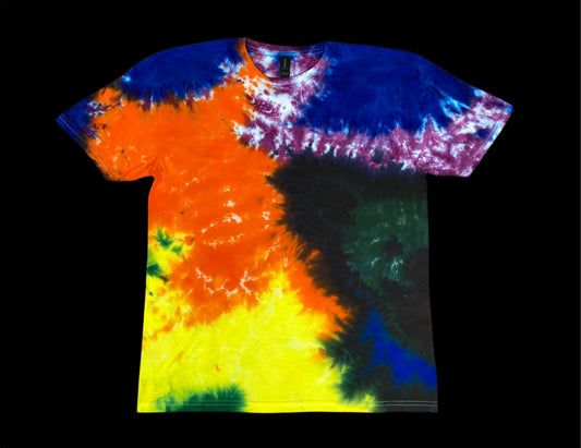 Jerry Bear Grateful Dead Inspired Tie Dye T-Shirt Large