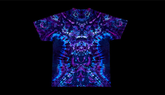 Reverse Rorschach Ice Tie Dye T-Shirt Blue/purple/pink