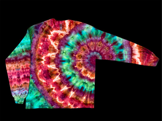 Kaleidoscope Mandala Ice Tie Dye Long Sleeve Shirt