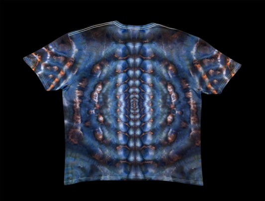 Cosmic Bloom & Rippled Spine Ice Tie Dye T-Shirt 2x