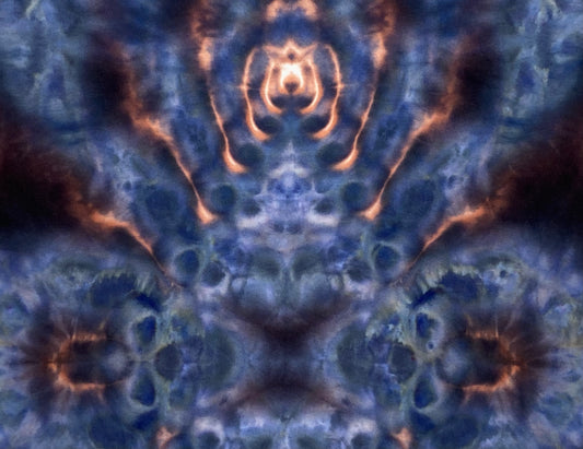 Spacial Bloom Abstract Ice Tie Dye T-Shirt