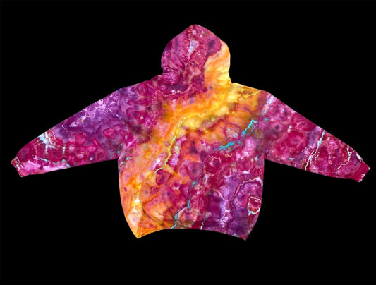 Summer Lava Geode Ice Tie Dye Hoodie XL