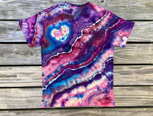 Valentine’s Geode Reverse Tie Dye T Shirt