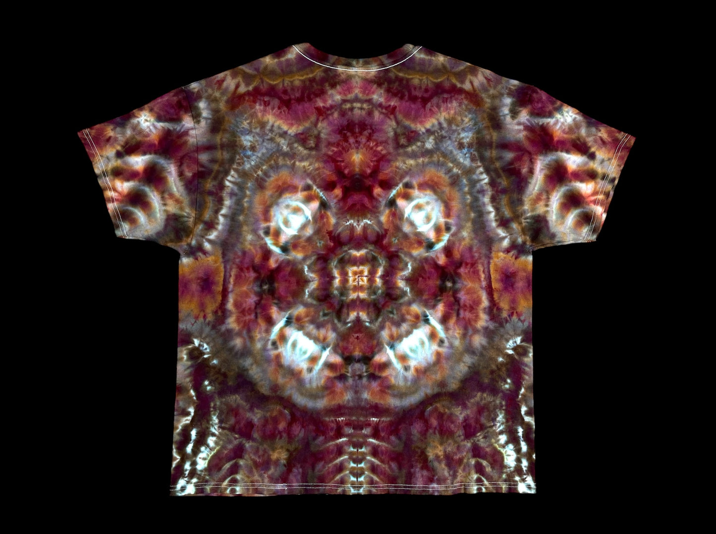Rippled Deity & Butterfly Roll Ice Tie Dye T-Shirt
