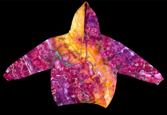 Summer Lava Geode Ice Tie Dye Hoodie XL