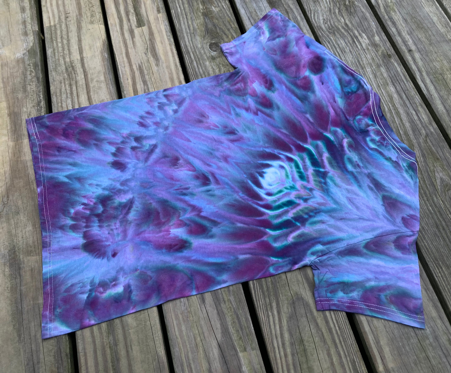 Cosmic Bloom Ice Dyed T Shirt