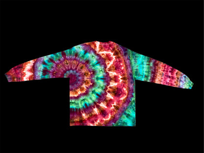 Kaleidoscope Mandala Ice Tie Dye Long Sleeve Shirt