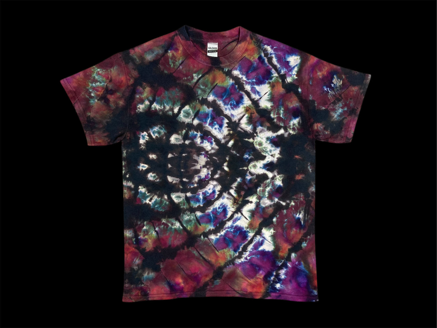 Reverse Rolling Bloom Ice Tie Dye T-Shirt Medium