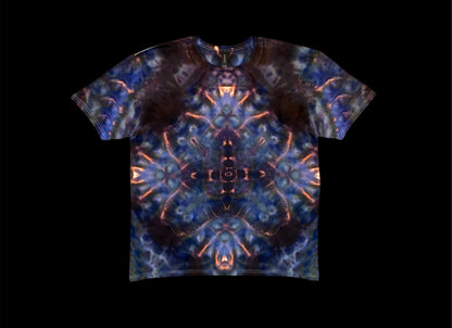 Spacial Bloom With Cosmic Spine Ice Tie Dye XL T-Shirt