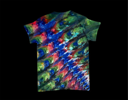 Side Rolled Spine Revere Ice Tie Dye T-Shirt Small