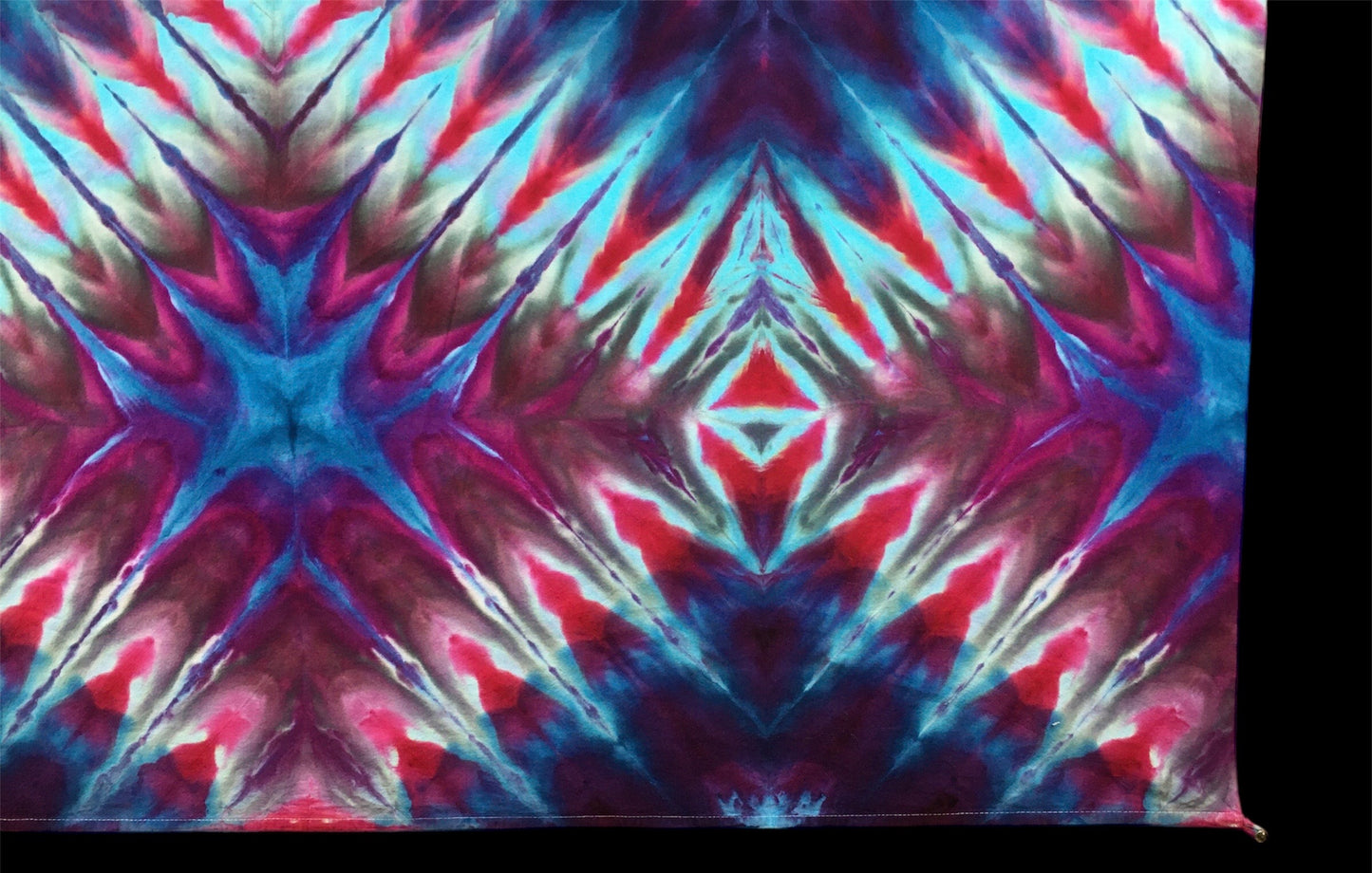 Ice Dyed Repeating Diamond Flow Tapestry