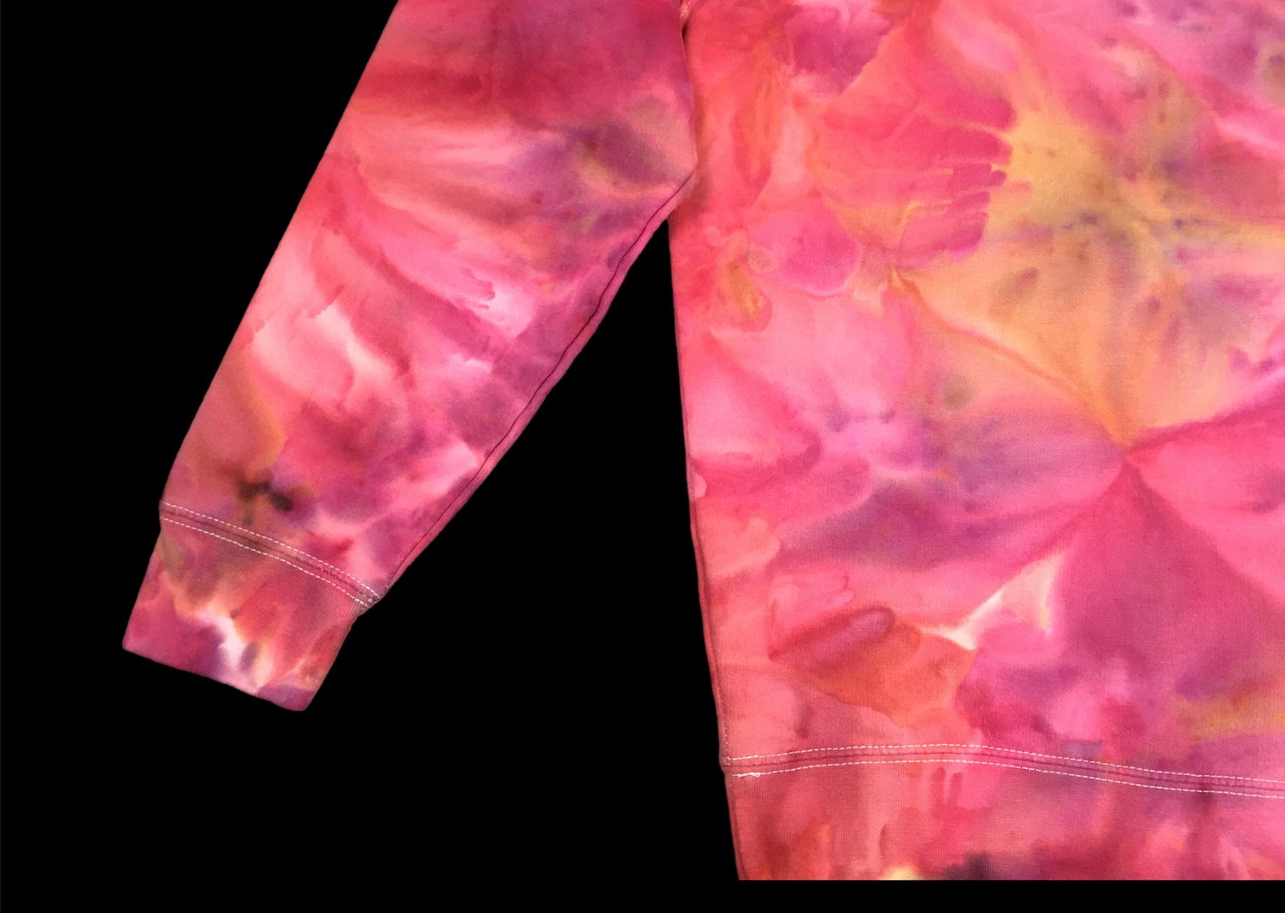 Ice Dyed Blooming Tie Dye Hoodie