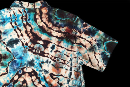Reverse Ice Dyed Geode Button up