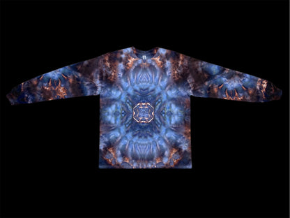 Abstract Spacial Bloom Tie Dye Long Sleeve Shirt