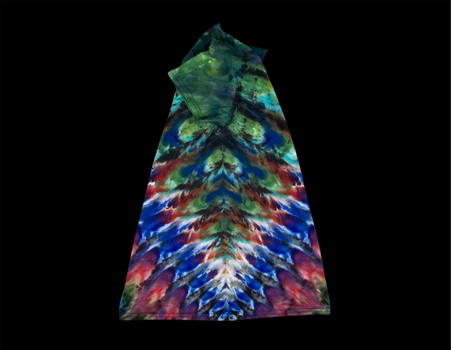 Side Rolled Spine Revere Ice Tie Dye T-Shirt Small