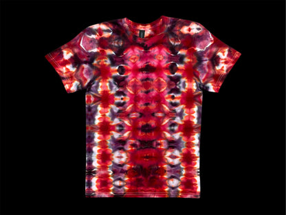 Glitched Red Ice Tie Dye T Shirt