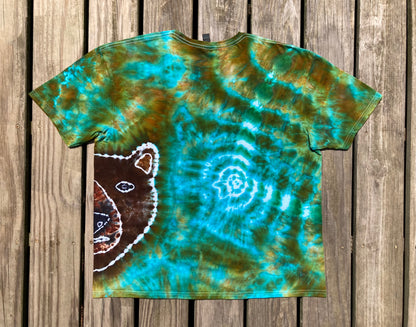 Cosmic Bear Ice Tie Dye 2x T Shirt