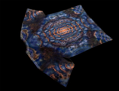 Spacial Bloom Abstract Ice Tie Dye T-Shirt