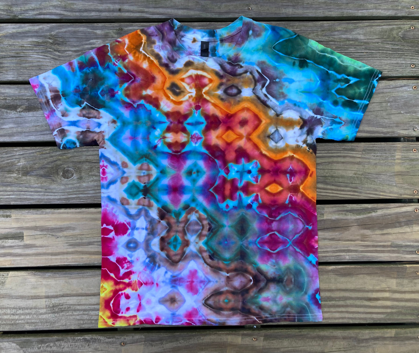 Multi Color Glitch Tie Dye