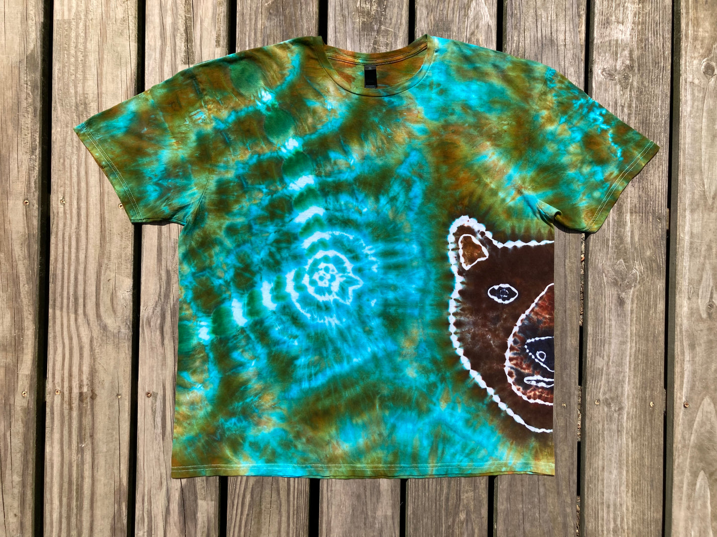 Cosmic Bear Ice Tie Dye 2x T Shirt