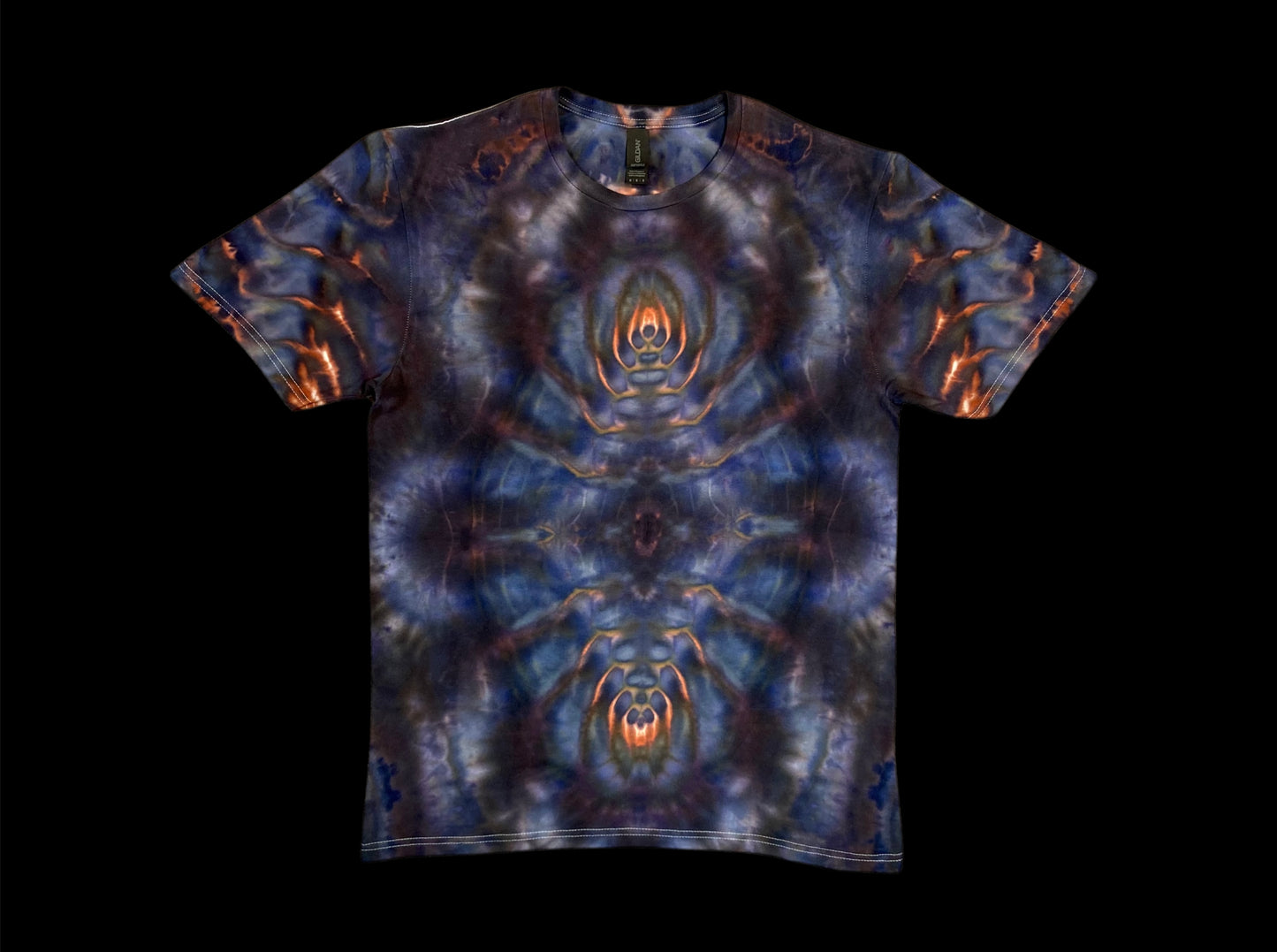 Spacial Bloom With Cosmic Spine Ice Tie Dye Medium T-Shirt