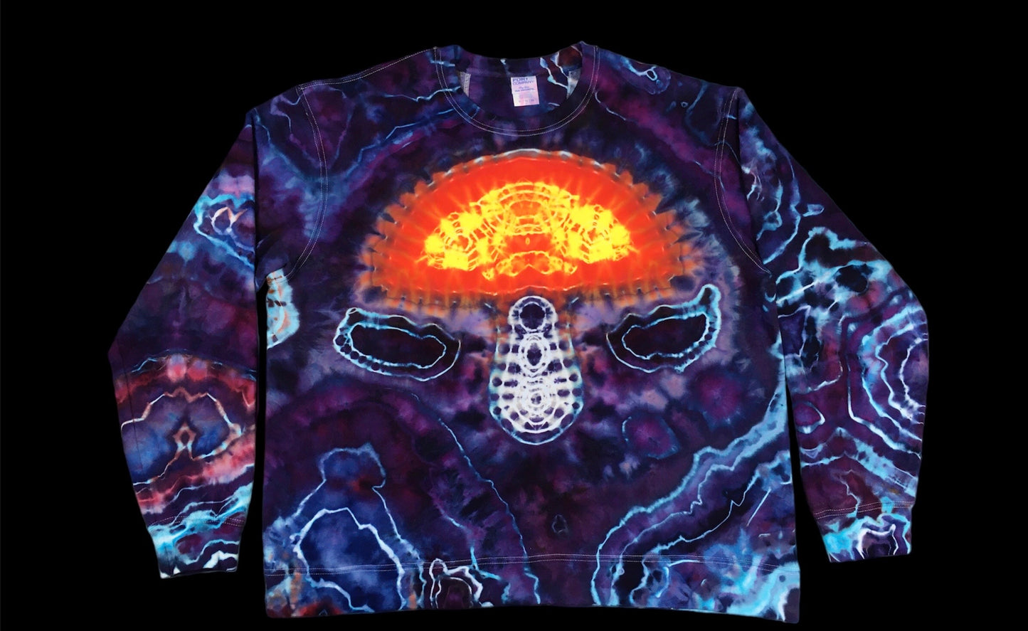 Ice Dyed Mushroom And Geode Sweater