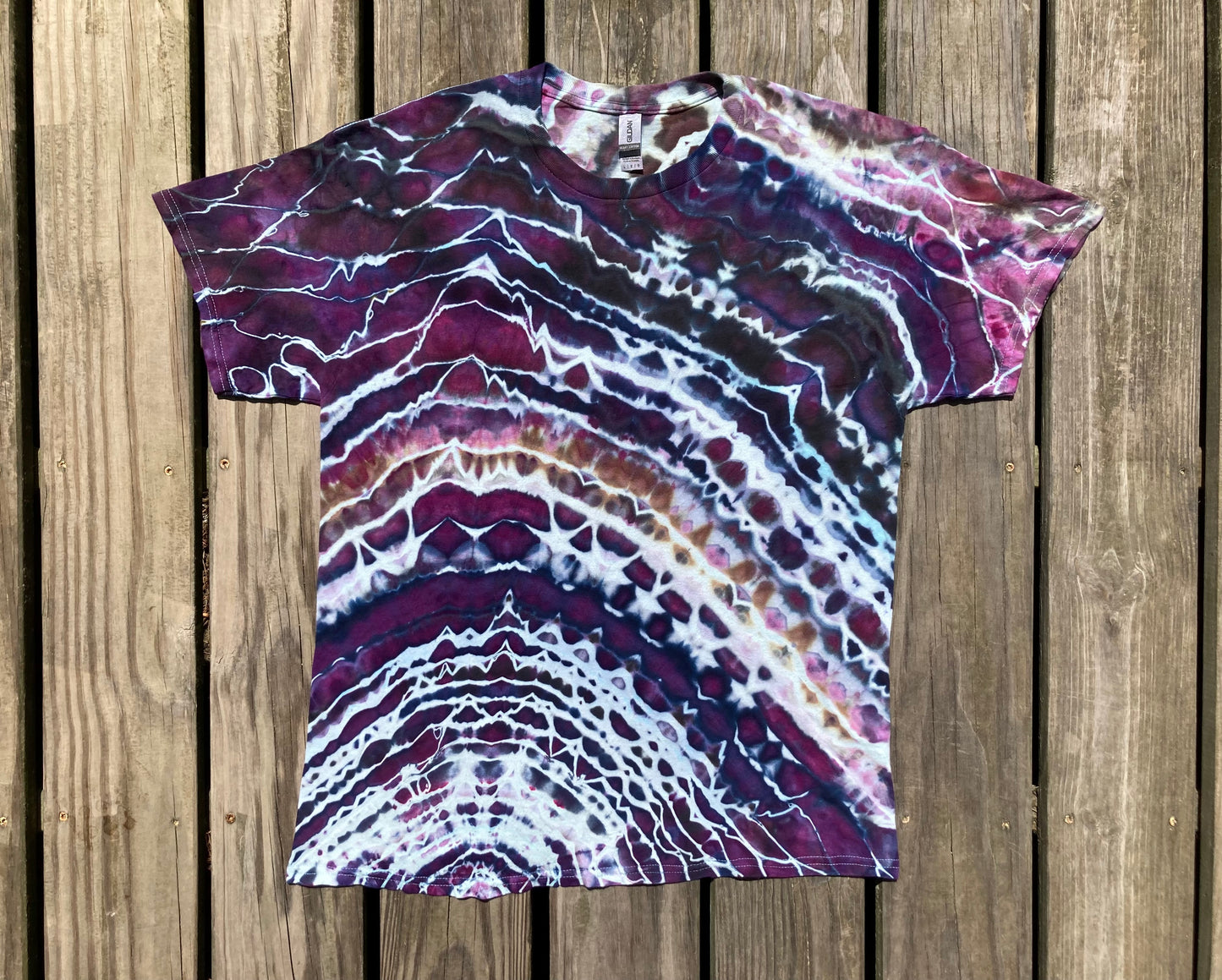 Jagged Geode Ice Tie Dye T Shirt