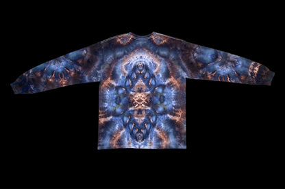Abstract Spacial Bloom Tie Dye Long Sleeve Shirt