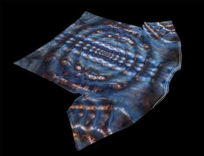 Cosmic Bloom & Rippled Spine Ice Tie Dye T-Shirt 2x