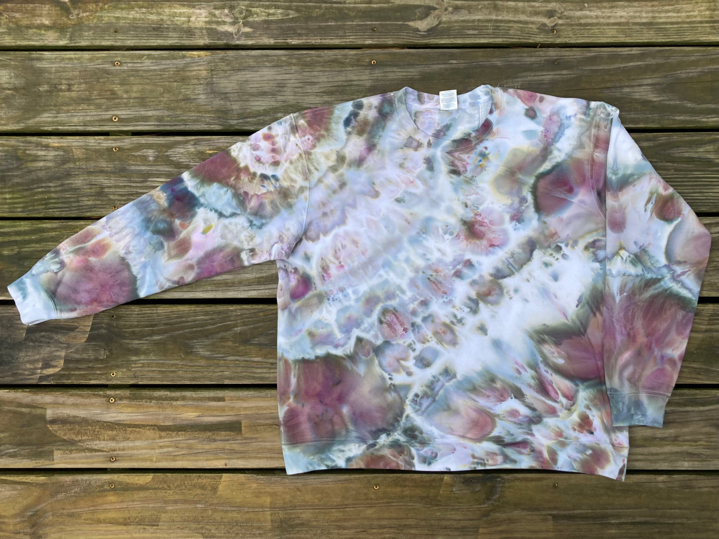 Brushed Steel Ice Twist Tie Dye Sweater