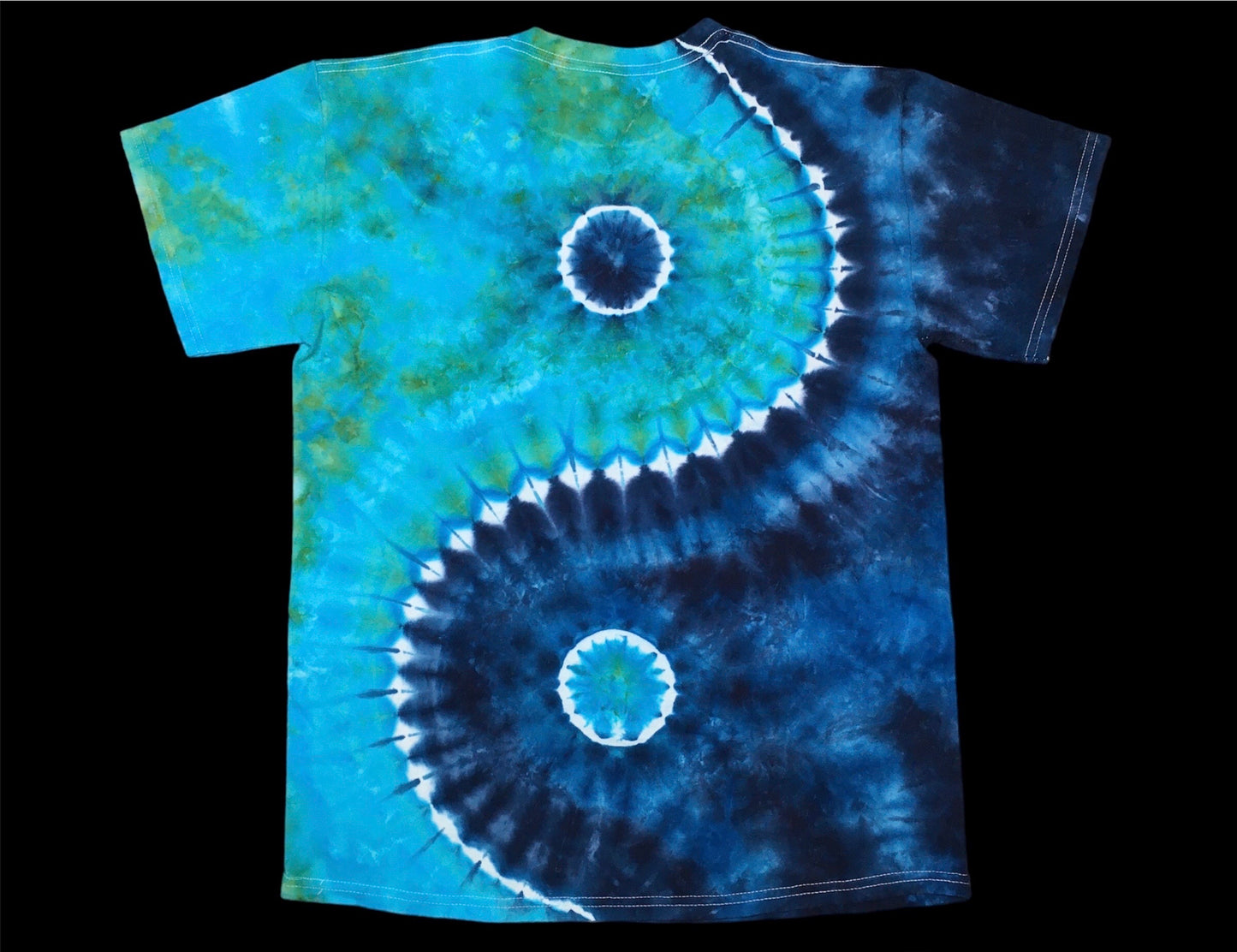 Yin Yang Tie Dye With Blues