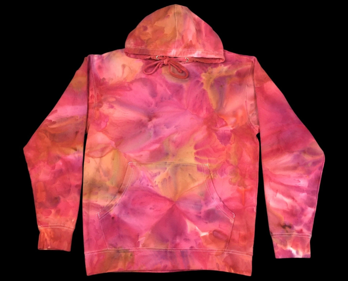 Ice Dyed Blooming Tie Dye Hoodie