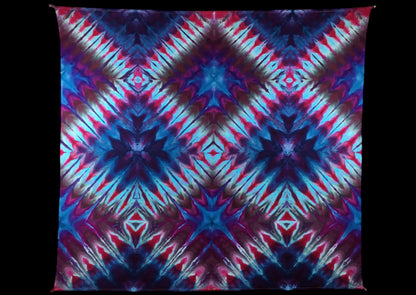 Ice Dyed Repeating Diamond Flow Tapestry